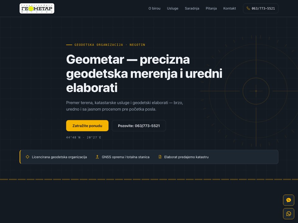 Sajt — Geometar Negotin